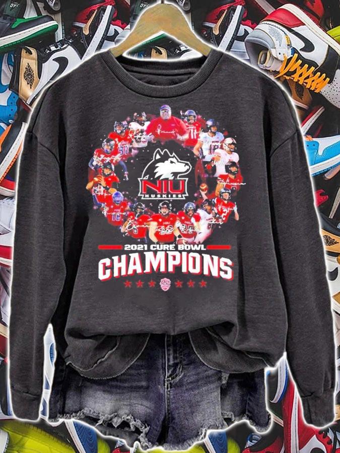 Northern Illinois Huskies 2021 Bowl Champions Signatures Shirt t-shirt