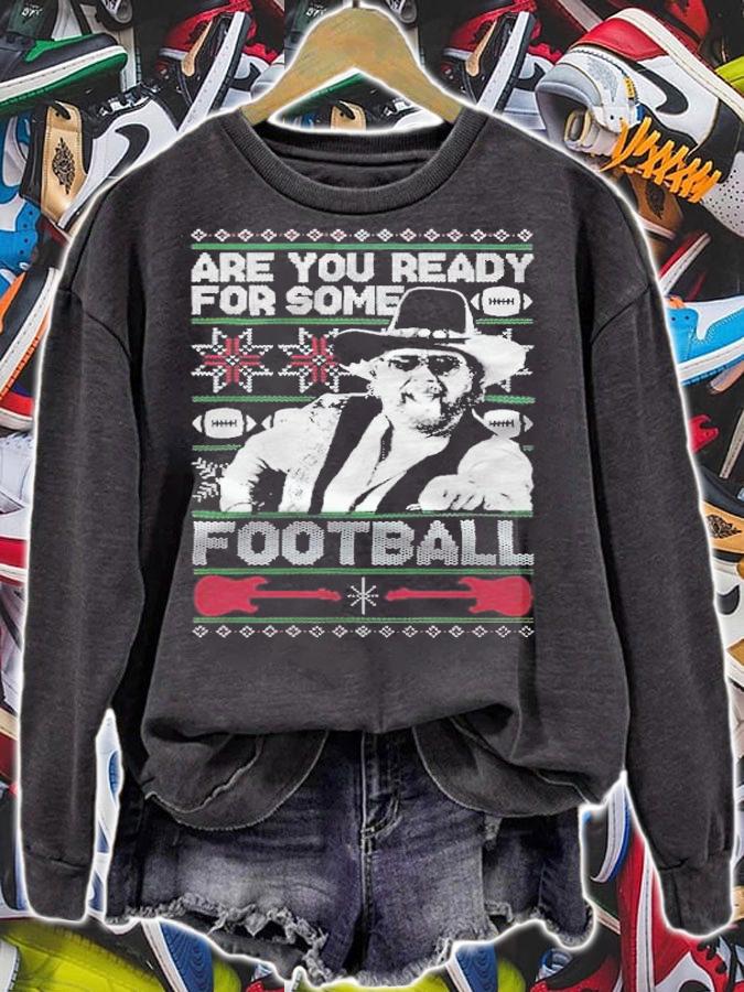 The Hank Are You Ready For Some Football Tacky Christmas Shirt t-shirt sweatshirt