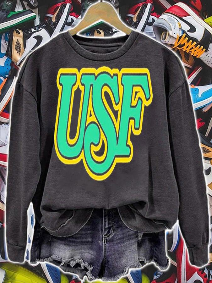 USF Vintage 1980s logo T-shirt t-shirt