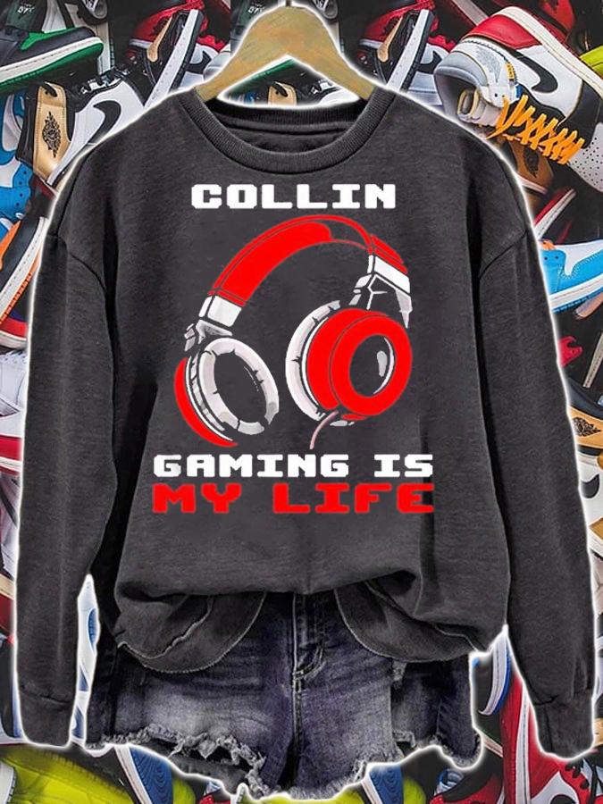 Collin Gaming Is My Life Personalized T-Shirt t-shirt sweatshirt