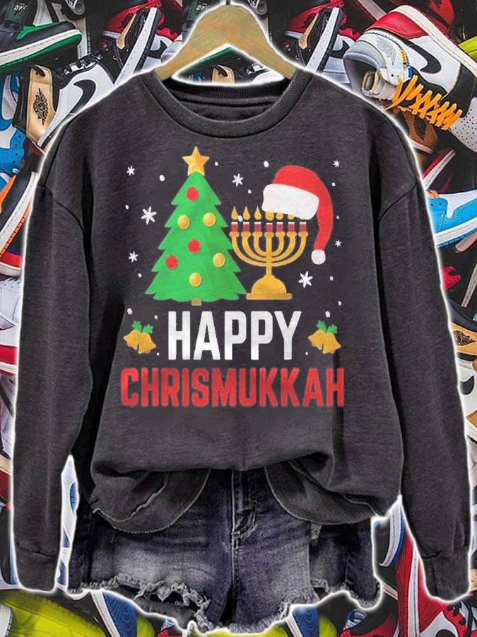 Happy Chrismukkah Cool Holiday Gift Funny Hanukkah Christmas Shirt t-shirt sweatshirt