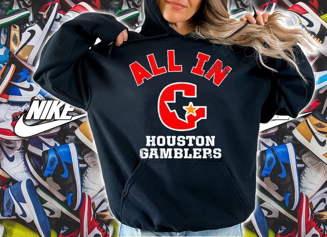 Houston Gamblers All In T-Shirt t-shirt