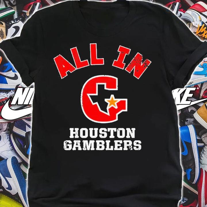 Houston Gamblers All In T-Shirt t-shirt