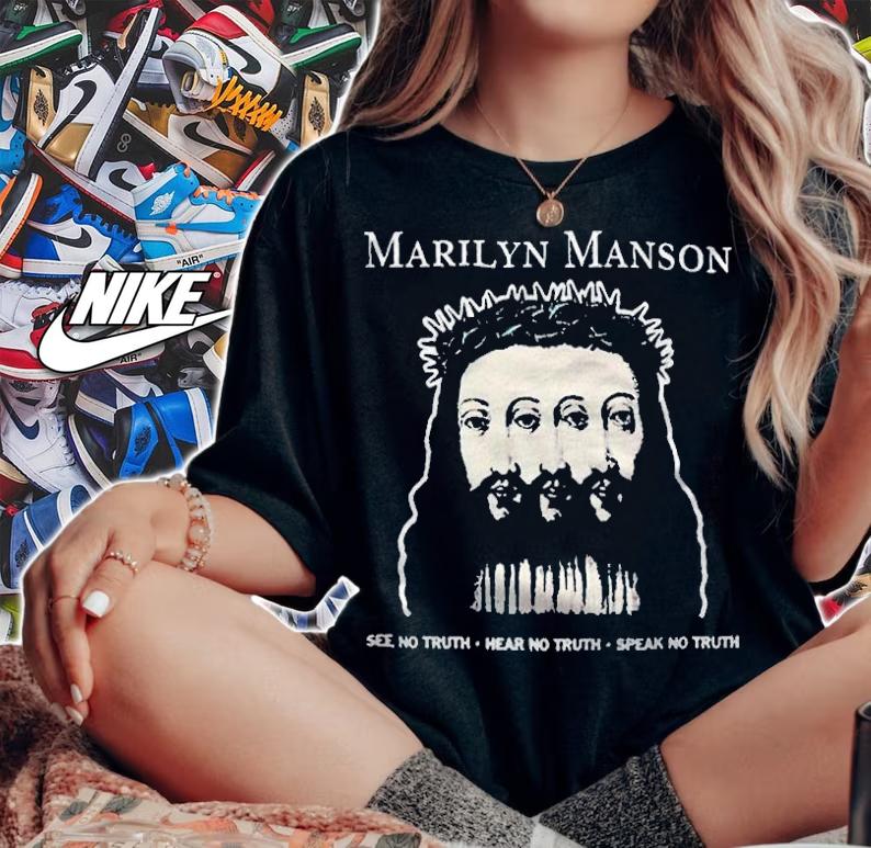 Marilyn Manson see no truth hear no truth speak no truth T-shirt t-shirt