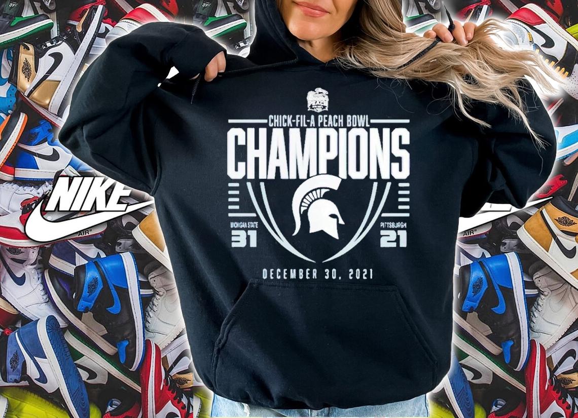 Michigan State University Chick-fil-A peach bowl champions shirt t-shirt hoodie
