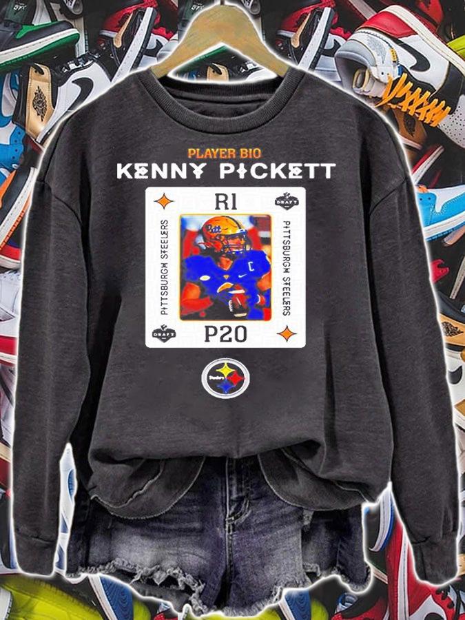Player Bio Kenny Pickett Pittsburgh Steelers NFL Draft 2022 T-Shirt t-shirt