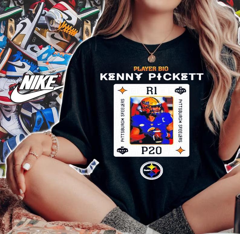 Player Bio Kenny Pickett Pittsburgh Steelers NFL Draft 2022 T-Shirt t-shirt