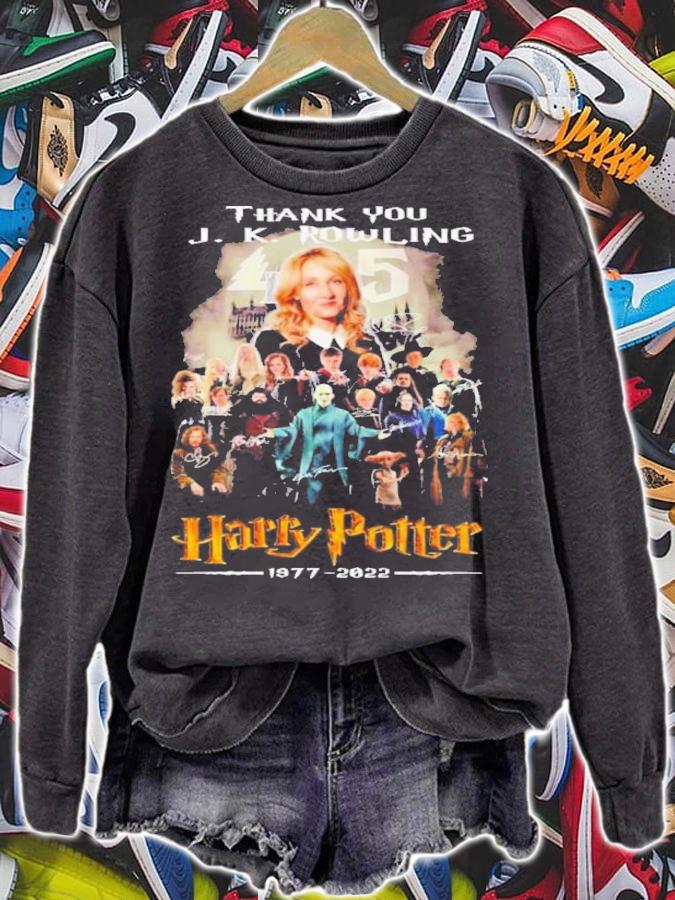 Thank You J.K. Rowling Harry Potter 1977-2022 Signatures Shirt t-shirt sweatshirt