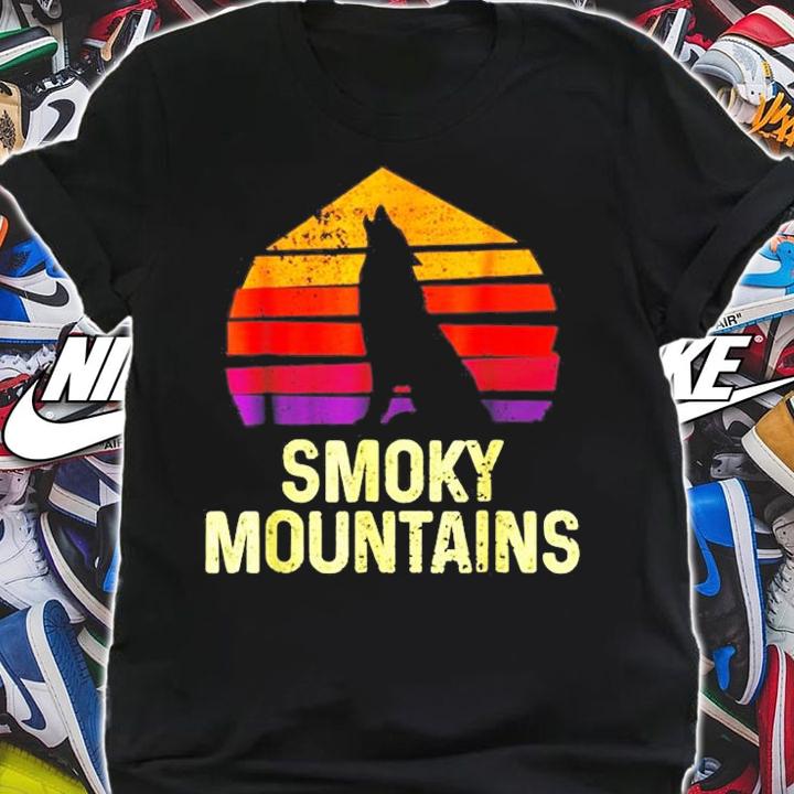 Vintage Great Smoky Mountains Wolves National Park T-Shirt t-shirt