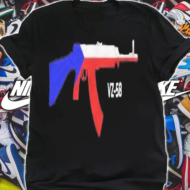 Vz 58 Rifle With Overlayed Czech Republic Flag T-shirt t-shirt