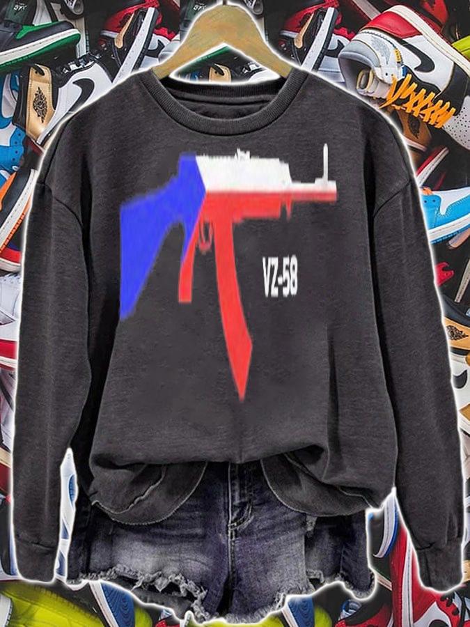 Vz 58 Rifle With Overlayed Czech Republic Flag T-shirt t-shirt