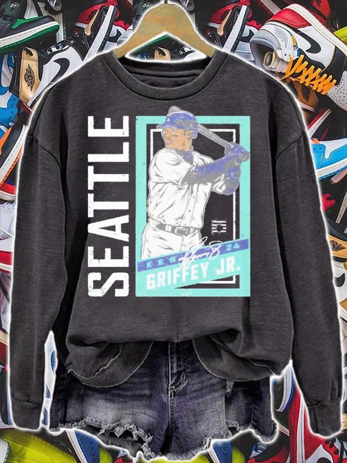 Ken Griffey Jr. Seattle Sports Card Baseball Signatures Shirt t-shirt sweatshirt