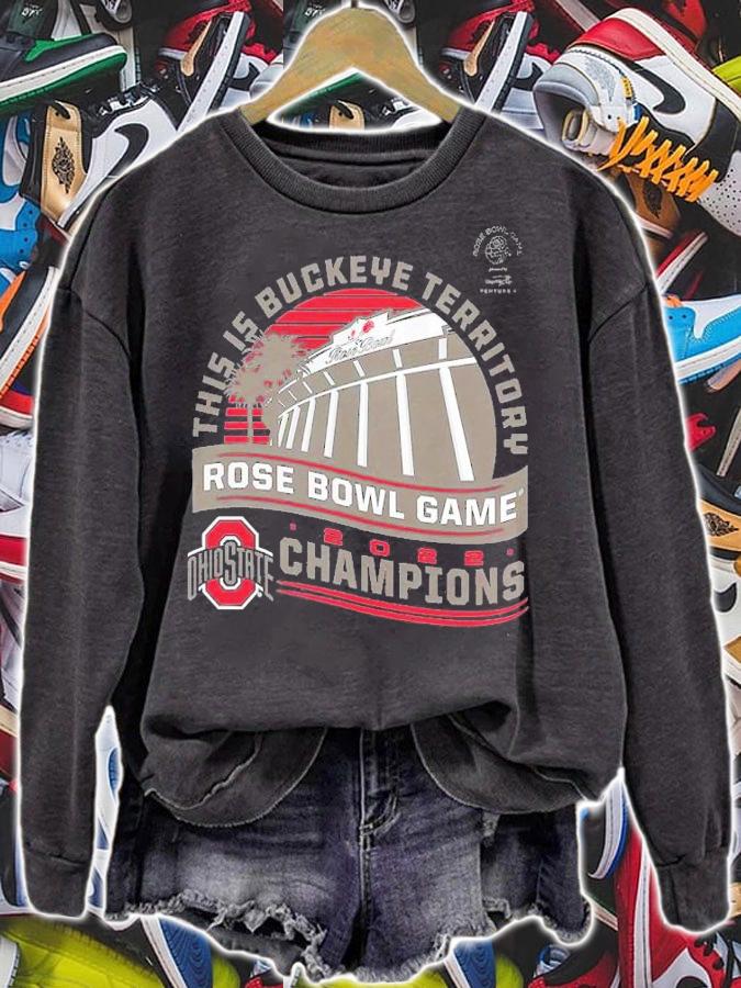 Ohio State This Is Buckeye Territory Rose Bowl Game 2022 Champions Shirt t-shirt
