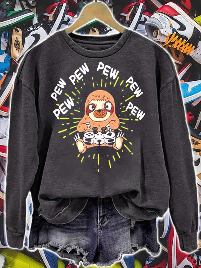 Pew Gamer Sloth Lovers Gift T-Shirt t-shirt