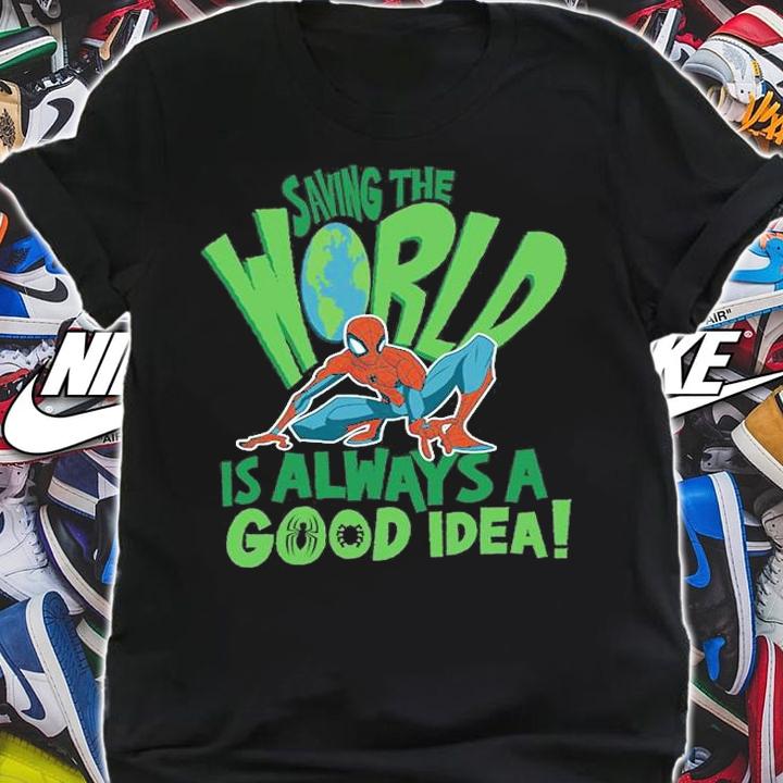 Spider-Man Saving The World 2 T-Shirt t-shirt shirt