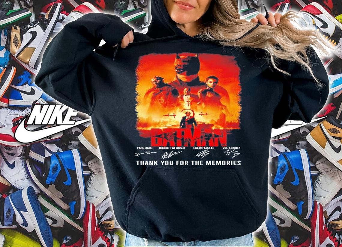 The Batman Thank You For The Memories Signature T-Shirt t-shirt hoodie