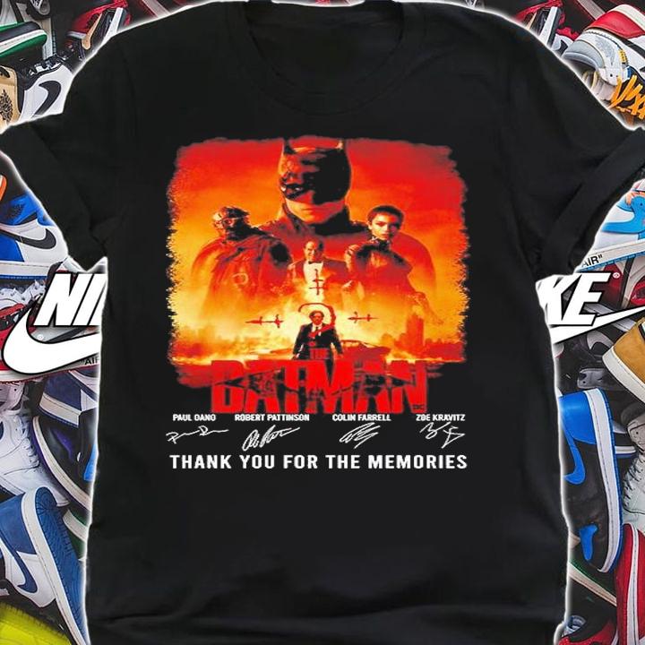 The Batman Thank You For The Memories Signature T-Shirt t-shirt shirt