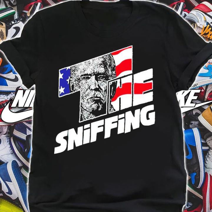The Sniffing Joe Biden Americam flag shirt t-shirt