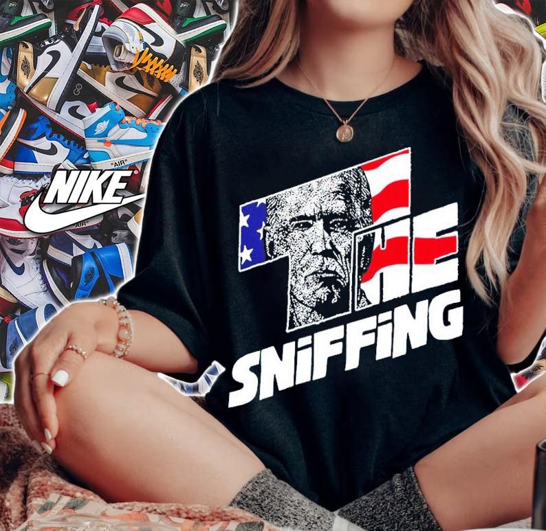 The Sniffing Joe Biden Americam flag shirt t-shirt