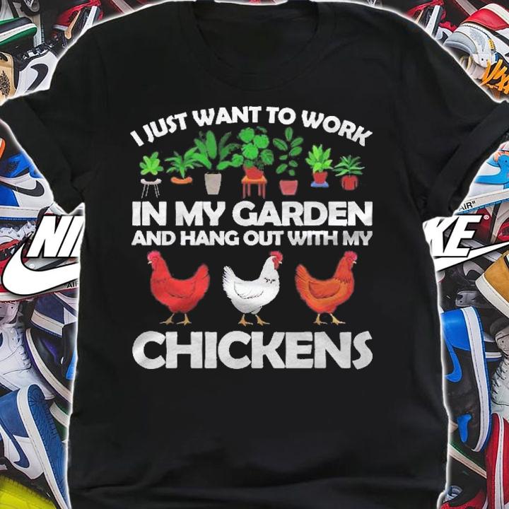 Funny Chicken For Men Women Gardening Chicken Lovers Garden Shirt t-shirt shirt