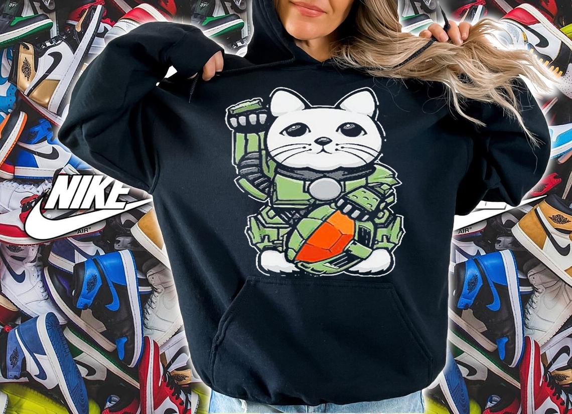 Halo Lucky Cat T-Shirt t-shirt