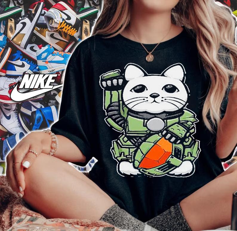 Halo Lucky Cat T-Shirt t-shirt
