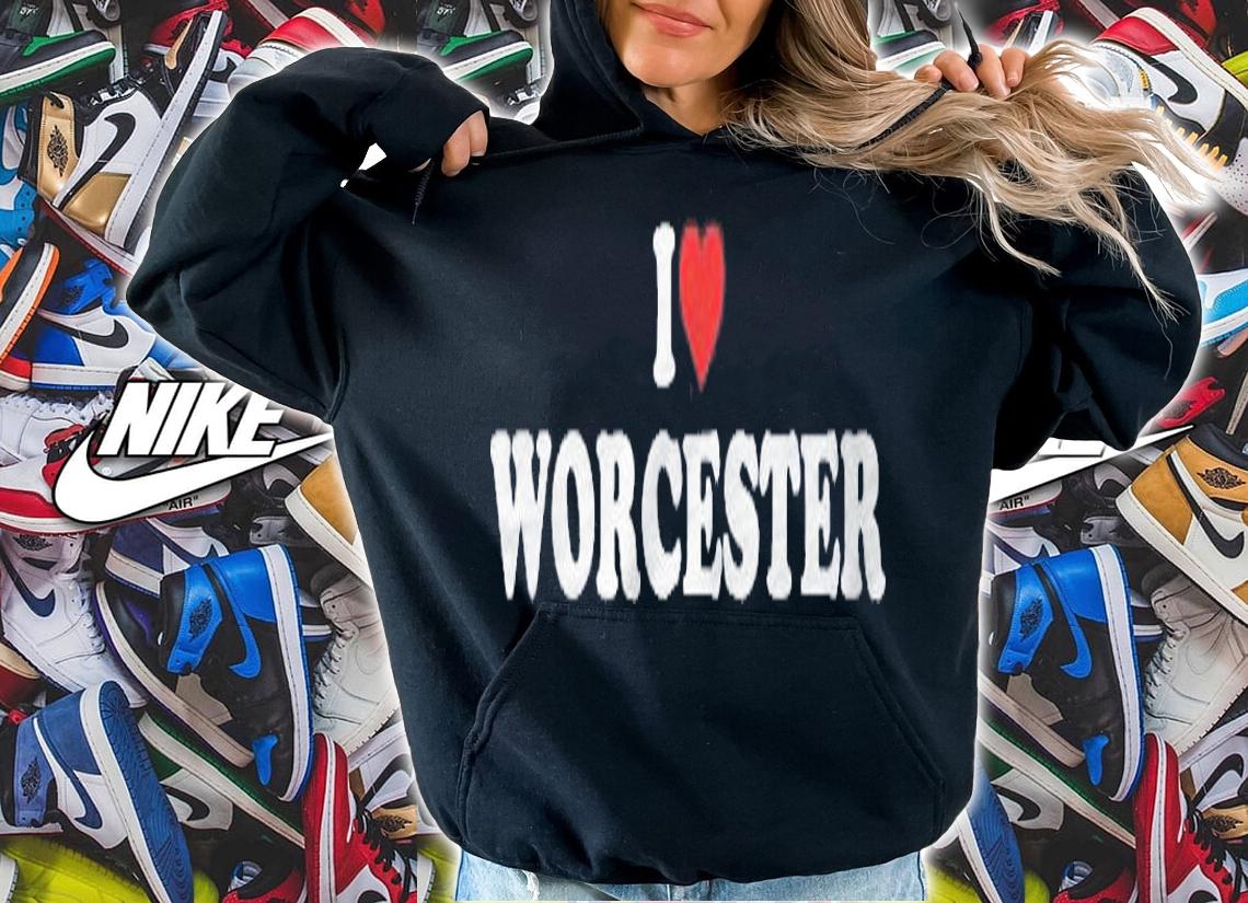 I Love Worcester Heart Worcester Massachusetts Shirt t-shirt hoodie