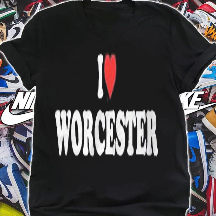 I Love Worcester Heart Worcester Massachusetts Shirt t-shirt shirt