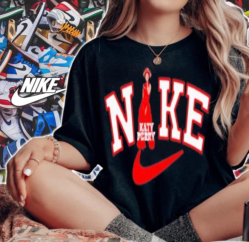 Katy Perry Play Concert X Nike Logo Shirt t-shirt woman shirt