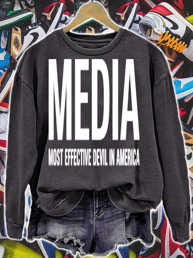 Media Most Effective Devil In America Shirt t-shirt sweatshirt