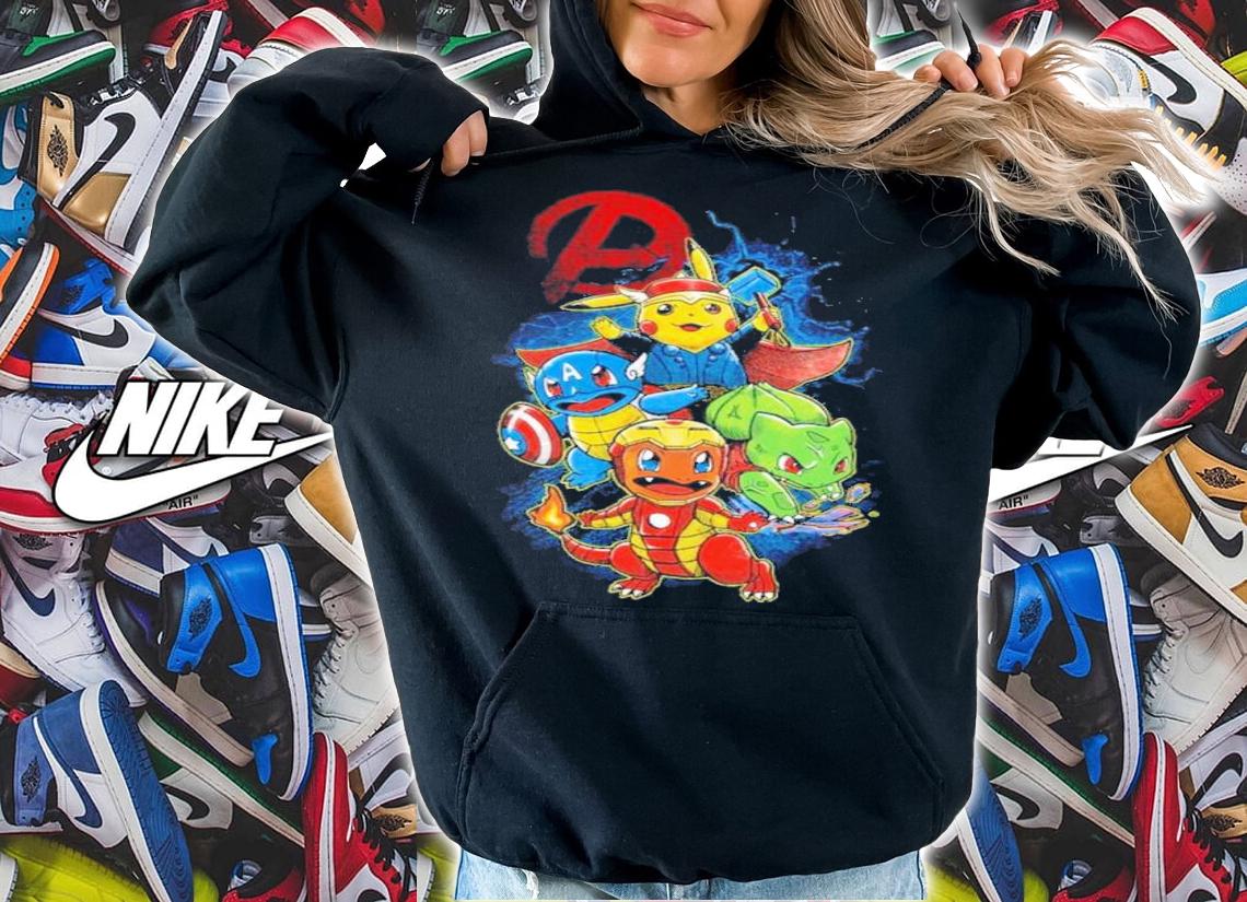 Pokemon Pokevengers Marvel Avengers Endgame shirt t-shirt