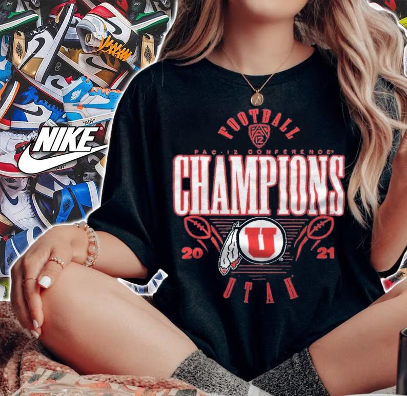 Utah Utes football PAC-12 Conference Champions 2021 T-shirt t-shirt woman shirt