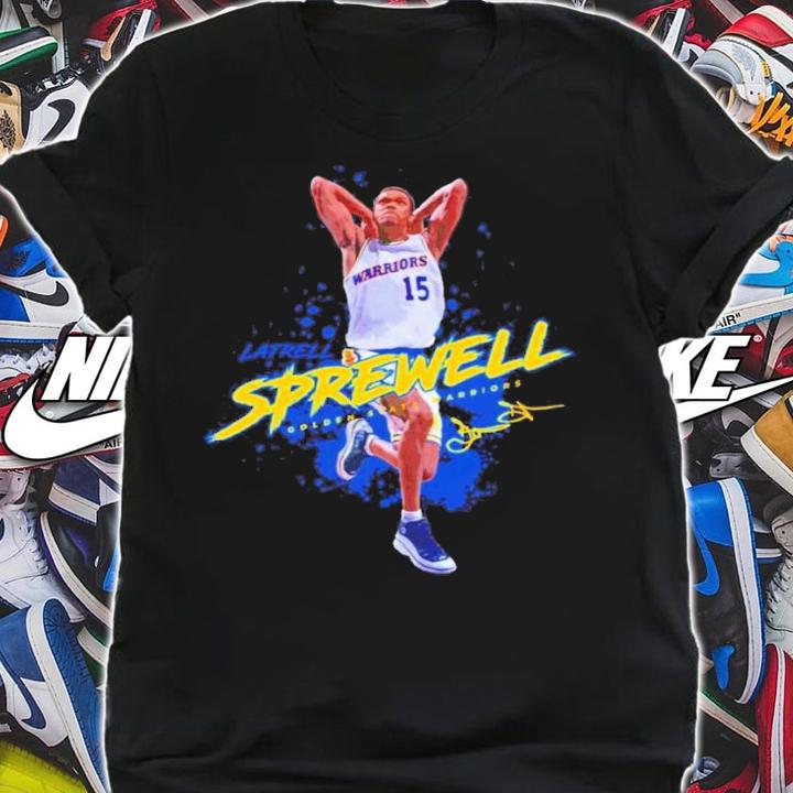 Latrell Sprewell Golden State Warrior Basketball Shirt t-shirt shirt