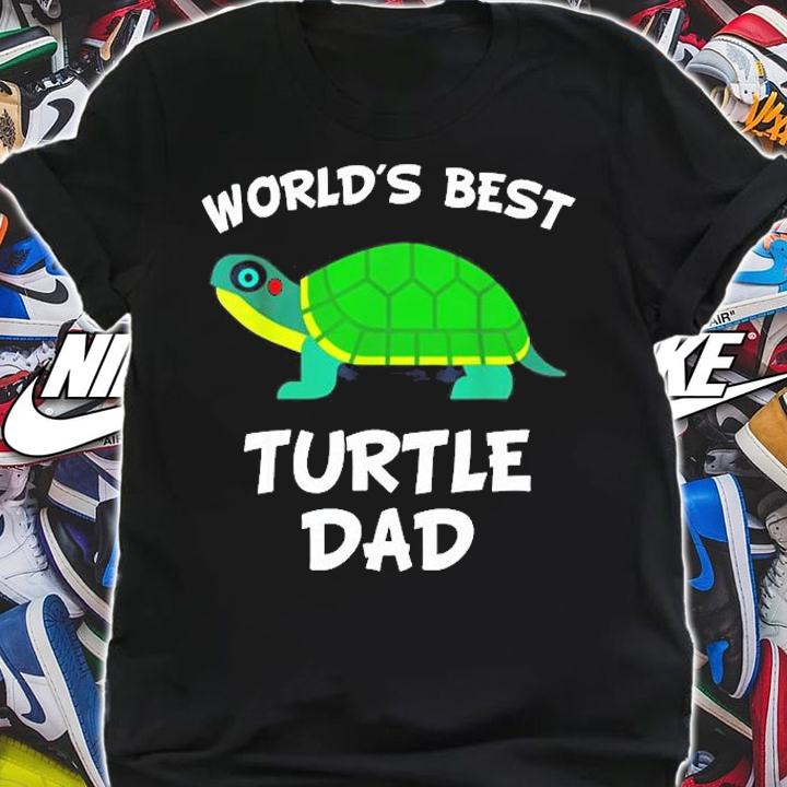 Mens Worlds Best Turtle Dad Turtle Owner T-Shirt t-shirt