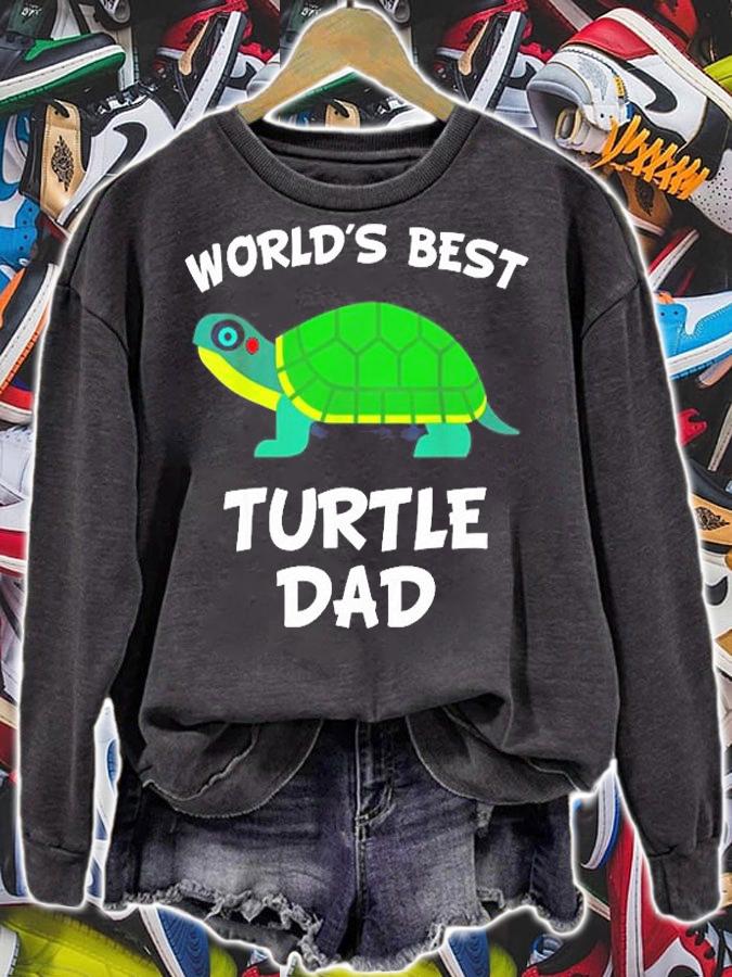 Mens Worlds Best Turtle Dad Turtle Owner T-Shirt t-shirt