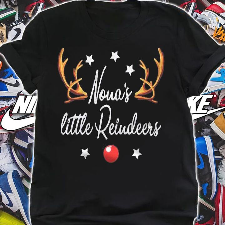 Nonas Little Reindeers Funny Reindeers Christmas Grandma Shirt t-shirt shirt