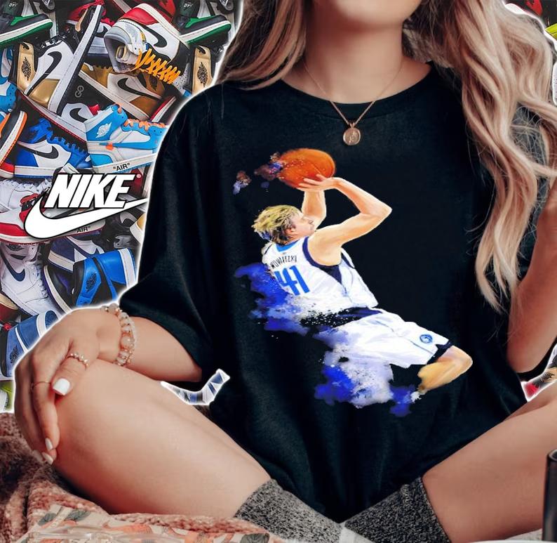 Dirk Nowitzki Dallas Mavericks Basketball Shirt t-shirt