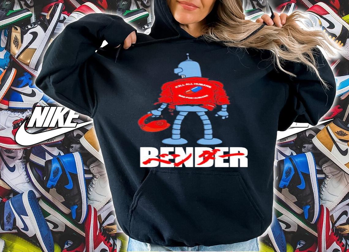 Flevans Robot Bender Kill All Humans Bender Shirt t-shirt