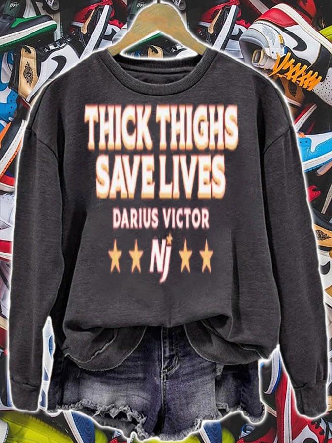 New Jersey Generals Thick Thighs Save Lives Shirt t-shirt sweatshirt
