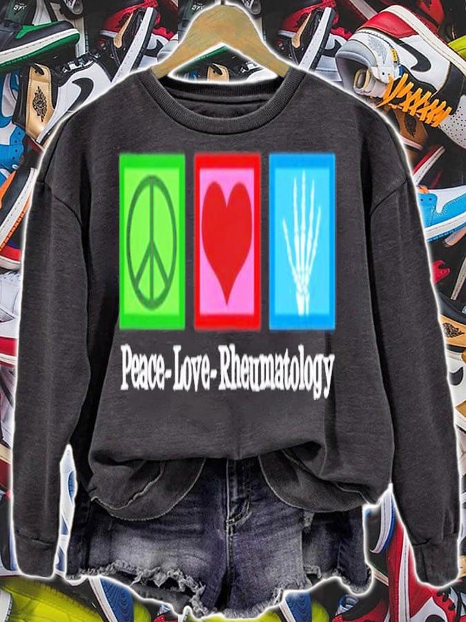 Peace Love Rheumatology T-Shirt t-shirt