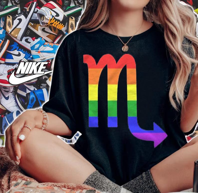 Proud Scorpio Astrology Lgbtq Zodiac Sign Horoscope Design Shirt t-shirt woman shirt