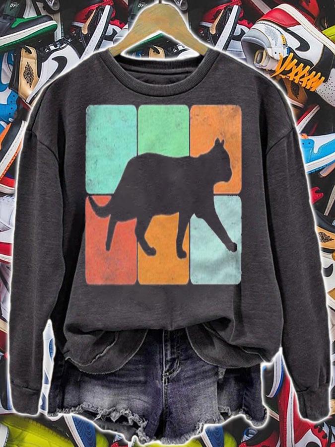 Retro Vintage Cat 3X2 60S 70S Dog Lover Costume Gift Shirt t-shirt sweatshirt