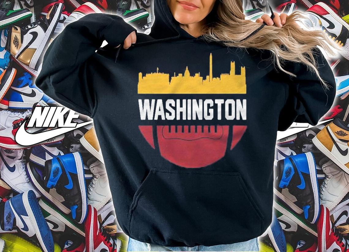 Vintage Downtown Washington Dc Skyline Football T-shirt t-shirt