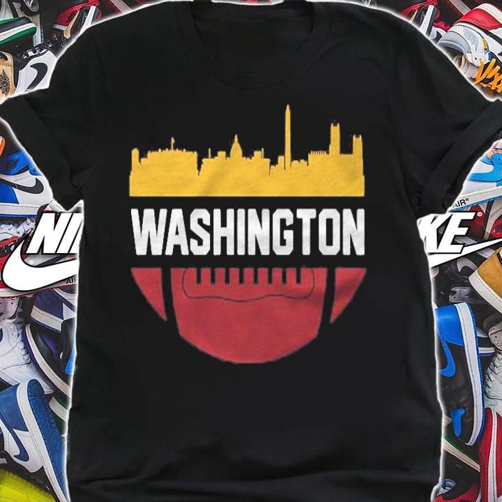 Vintage Downtown Washington Dc Skyline Football T-shirt t-shirt