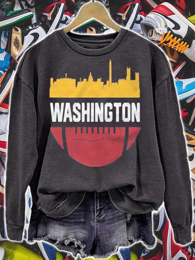 Vintage Downtown Washington Dc Skyline Football T-shirt t-shirt