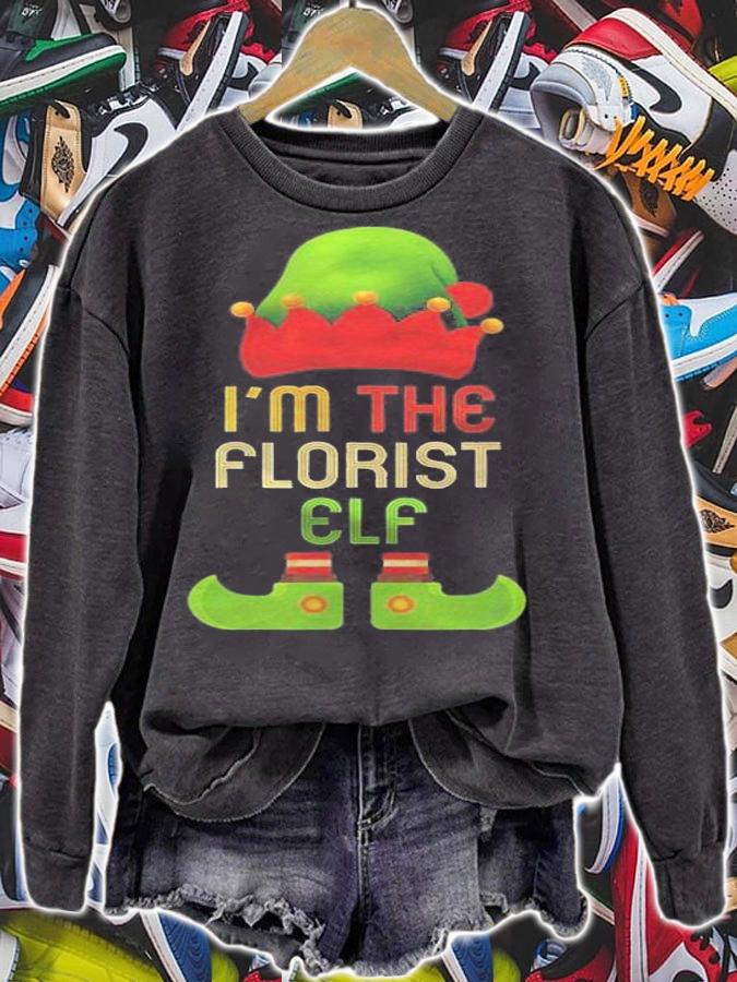 Florist Elf Christmas Matching Family Pajama Christmas Shirt sweatshirt