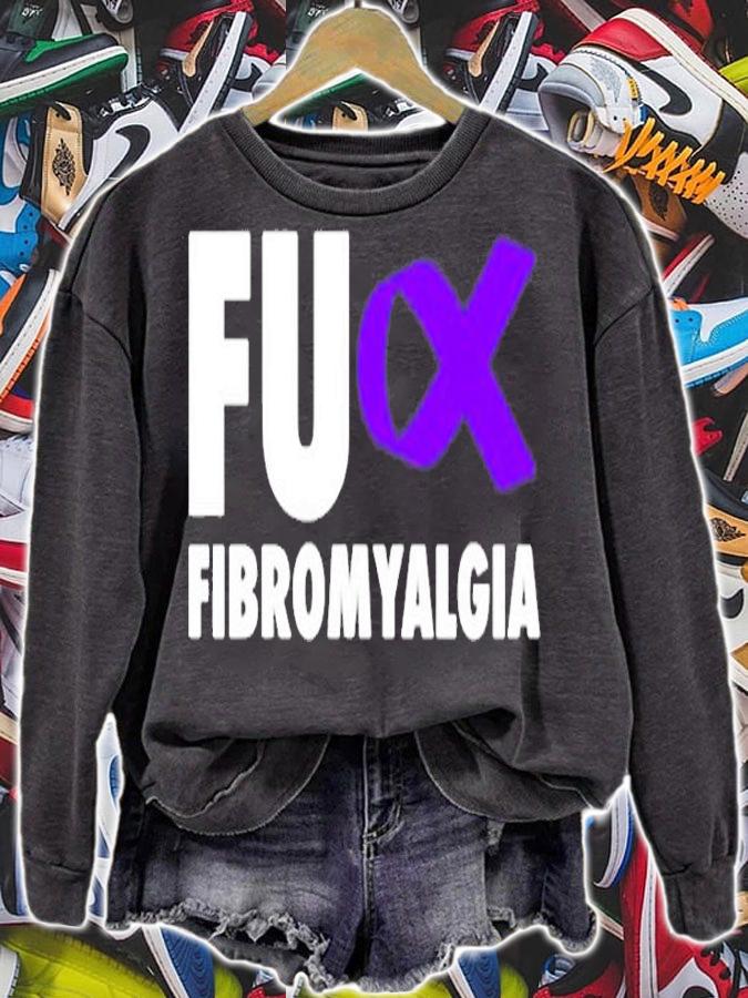 Fu Fibromyalgia Purple Ribbon FibroT-Shirt sweatshirt