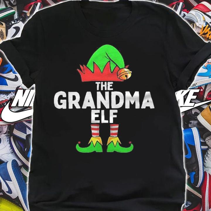 Grandma Elf Matching Family Christmas Women Shirt