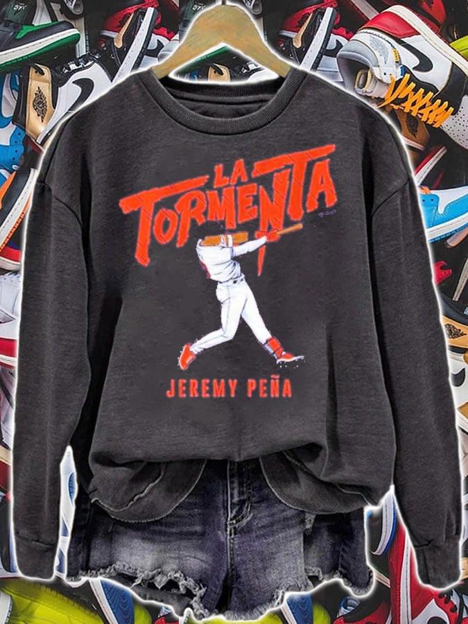 Jeremy Pea La Tormenta Baseball Shirt sweatshirt