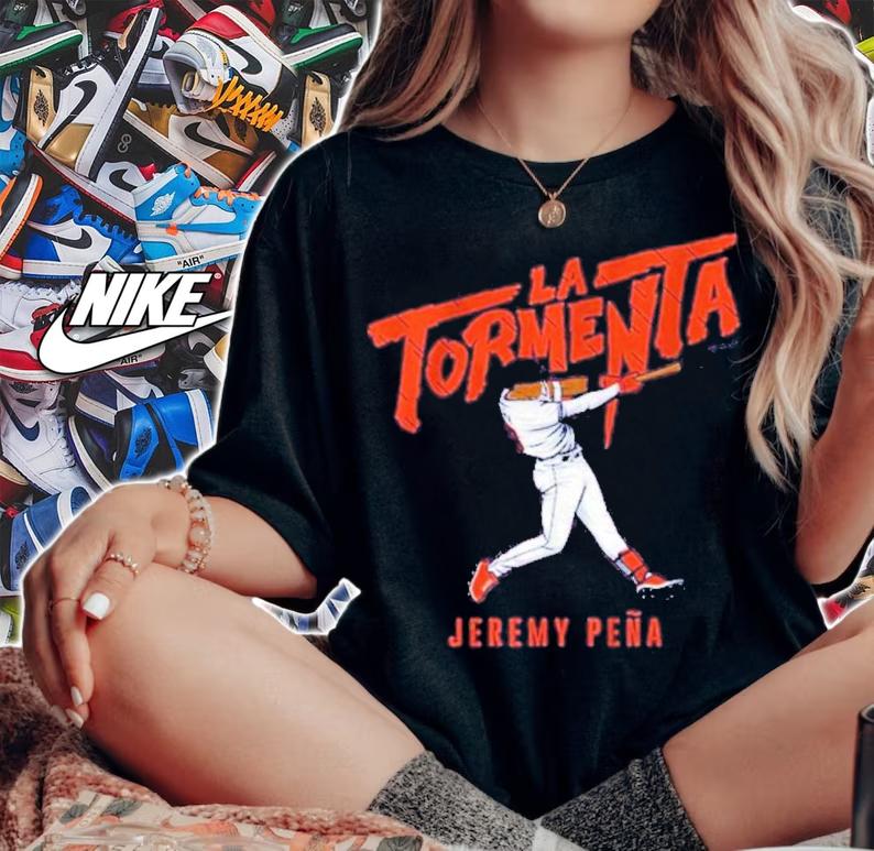 Jeremy Pea La Tormenta Baseball Shirt woman shirt